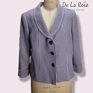 TAHARI ARTHUR S. LEVINE. Size 14 Houndstooth Women's Jacket/Blazer